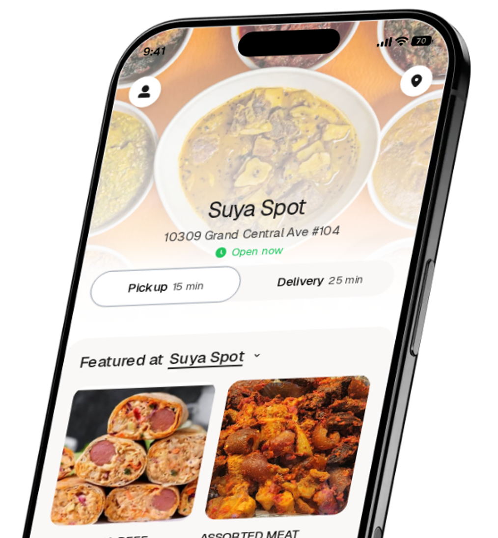 Suya Spot app preview