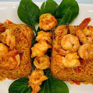 SHRIMP SUYA (W/JOLLOFRICE)